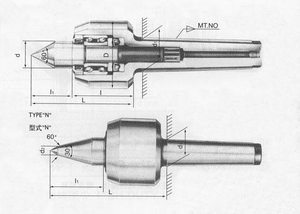 Центр Вращающийся  КМ-4 усиленный,высокоскоростной,с повыш-ой точностью 3200 об/мин биение 0,005 "CNIC" (HM-D514) (cnic32852)