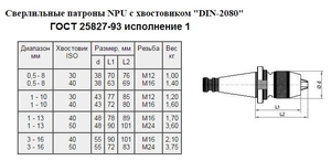 Патрон сверлильный Самозажимной бесключевой с хвостовиком NT 7:24 -30, ПСС-10 (1,0-10мм,М12)для ст-ков без ЧПУ "CNIC" (cnic59551)