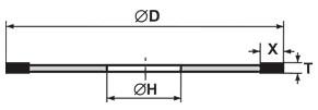 Диск отрезной алмазный 1A1R 200х1,2х5х32 АС15 160/125 М2-01 50% 16,2 кар. (Полтава) (cnic63360)