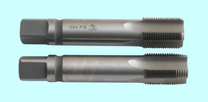 Метчик G 1 1/2" Р18 трубный цилиндрический, м/р. комплект из 2-х шт. (11 ниток/дюйм) ГОСТ 3266"CNIC" (cnic66282)