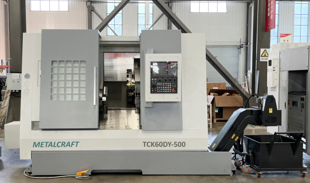 Горизонтальные токарные станки MetalCraft TCK60DY-500 с ЧПУ KND (TCK60DY-500.K30.A2-6.12K.203T)