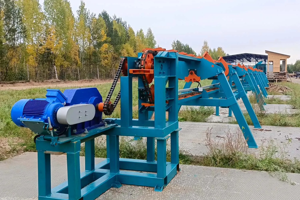 Линия сортировки с раскряжевкой бревна LSR 1250