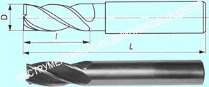 Фреза Концевая d16,0х 63х123 ц/х Р6АМ5  Z=4 "CNIC" (cnic40904)