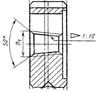 Плашка Коническая дюймовая   К    1/8"(NPT), 27 ниток/дюйм, dнар.30мм "TLX" (cnic66552)