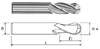 Фреза Концевая радиусная d12х30х76 ц/х ВК8 Z=2 R-6,0 "CNIC" (cnic67144)