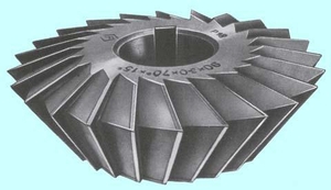Фреза Двухугловая несимметричная  75х24х22мм,110°(90°+20°) Р18 Z=22 (cnic68161)